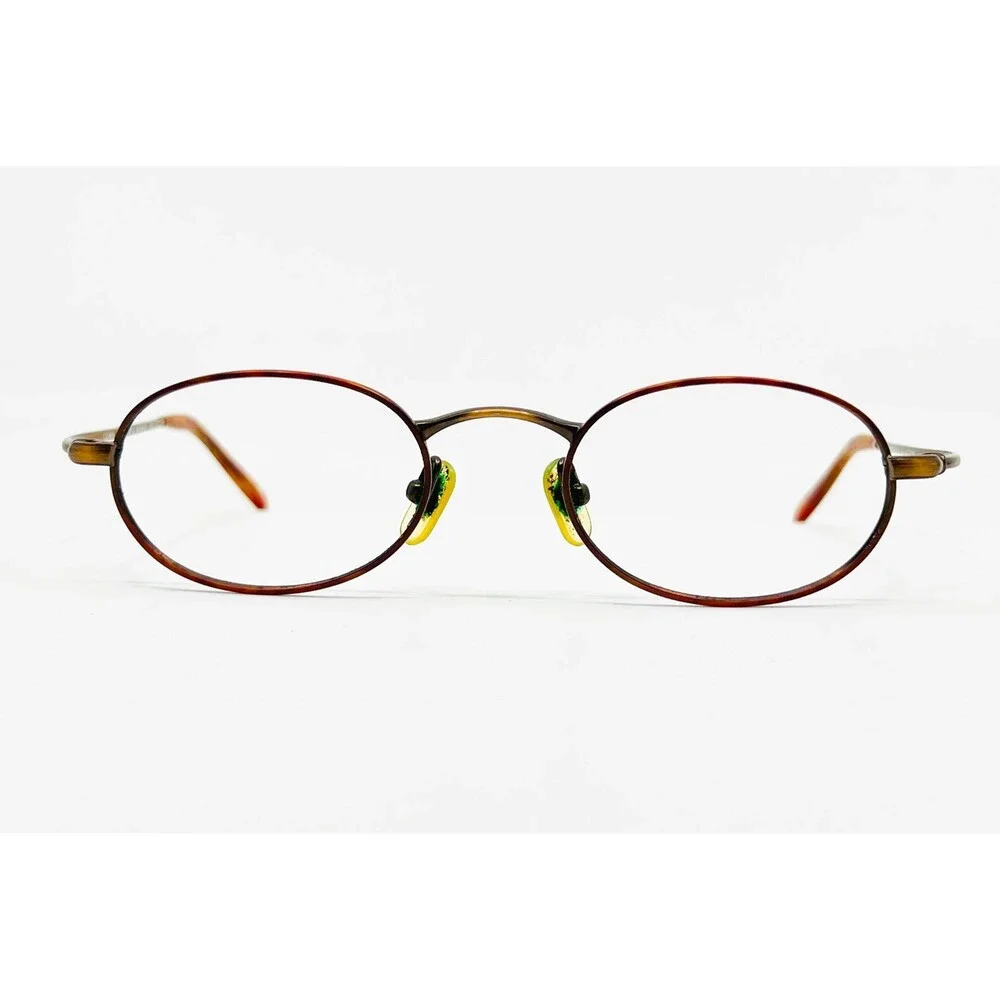Kenneth Cole Eyeglasses Unisex Brown Temple Worship Oval Frames 135mm